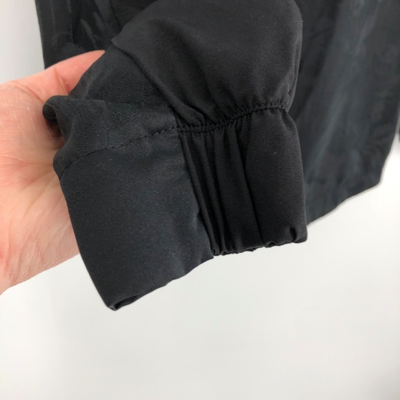 Adidas Womens Pullover Half Zip Track Jacket Size Small Black Shell Hoodie - Picture 5 of 16